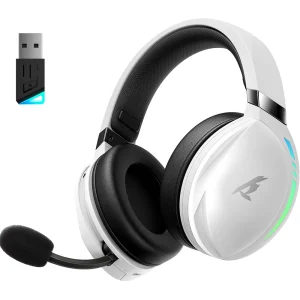 Low-Latency 2.4G Wireless Gaming Headset with RGB & Mic