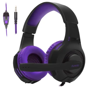 Wired Gaming Headset with Mic & Noise-Isolating Over-Ear Design