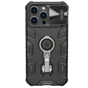 Magnetic CamShield Case with Ring Kickstand for iPhone 14 Series